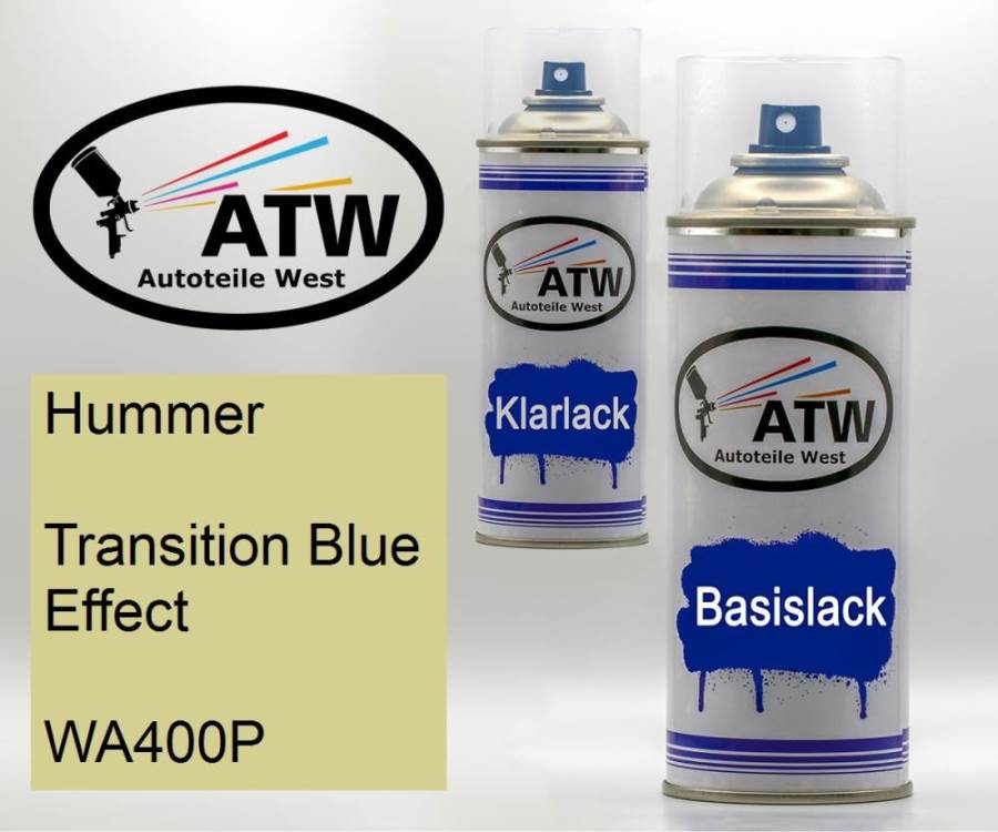 Hummer, Transition Blue Effect, WA400P: 400ml Sprühdose + 400ml Klarlack - Set, von ATW Autoteile West.
